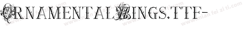 OrnamentalWings.ttf字体转换