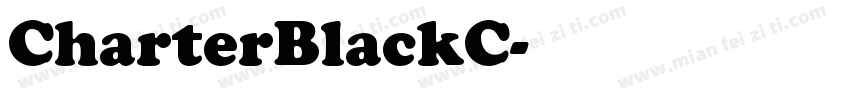 CharterBlackC字体转换