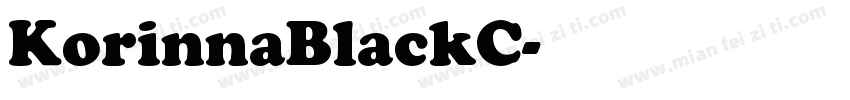 KorinnaBlackC字体转换