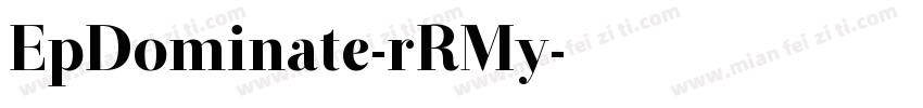EpDominate-rRMy字体转换