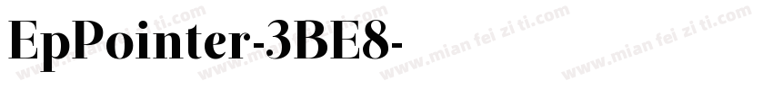EpPointer-3BE8字体转换