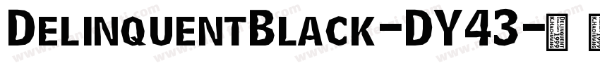 DelinquentBlack-DY43字体转换
