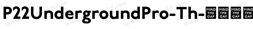P22UndergroundPro-Th字体转换
