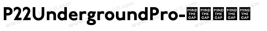 P22UndergroundPro字体转换