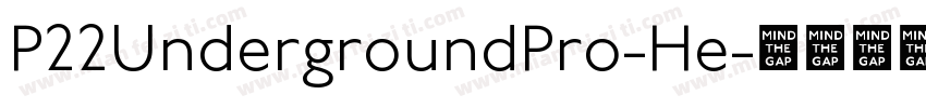 P22UndergroundPro-He字体转换