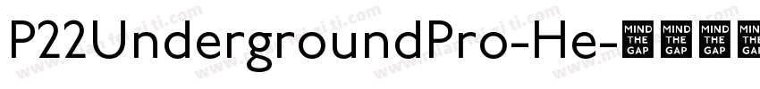 P22UndergroundPro-He字体转换
