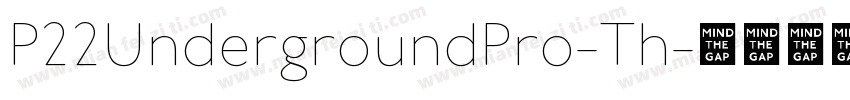 P22UndergroundPro-Th字体转换