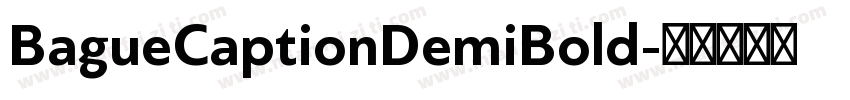 BagueCaptionDemiBold字体转换