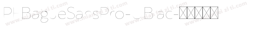 PFBagueSansPro-UBlac字体转换