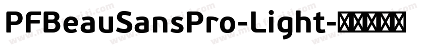 PFBeauSansPro-Light字体转换