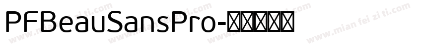 PFBeauSansPro字体转换