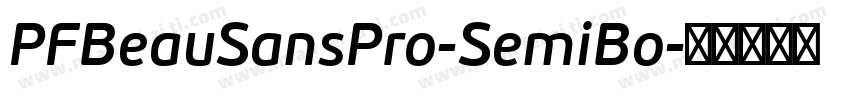 PFBeauSansPro-SemiBo字体转换