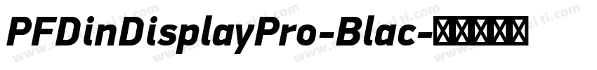 PFDinDisplayPro-Blac字体转换