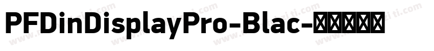 PFDinDisplayPro-Blac字体转换