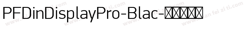 PFDinDisplayPro-Blac字体转换