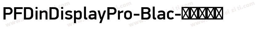 PFDinDisplayPro-Blac字体转换