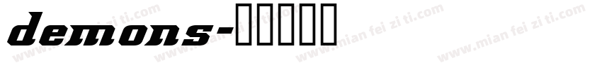 demons字体转换