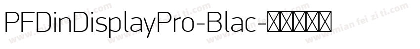 PFDinDisplayPro-Blac字体转换