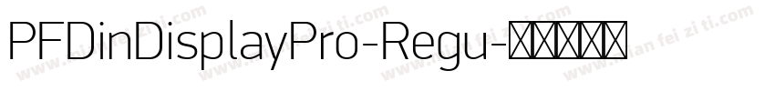 PFDinDisplayPro-Regu字体转换