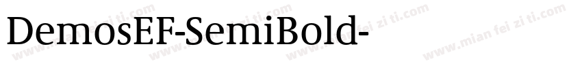 DemosEF-SemiBold字体转换