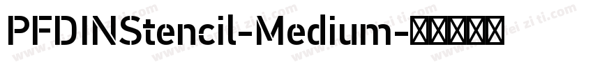 PFDINStencil-Medium字体转换