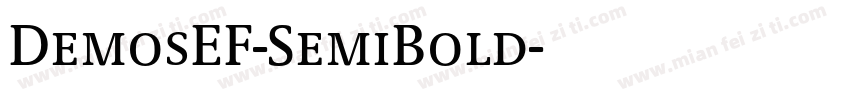 DemosEF-SemiBold字体转换
