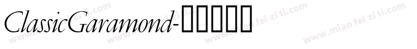 ClassicGaramond字体转换