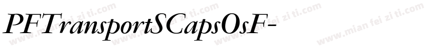 PFTransportSCapsOsF字体转换