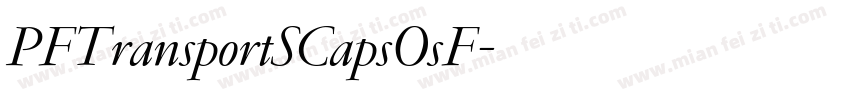 PFTransportSCapsOsF字体转换