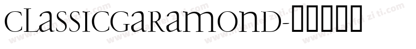 ClassicGaramond字体转换