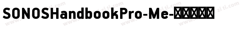 SONOSHandbookPro-Me字体转换