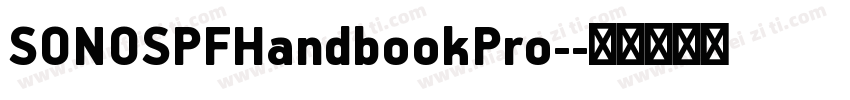 SONOSPFHandbookPro-字体转换