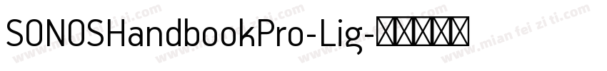SONOSHandbookPro-Lig字体转换