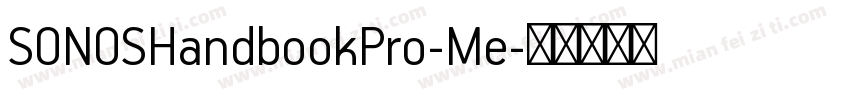 SONOSHandbookPro-Me字体转换