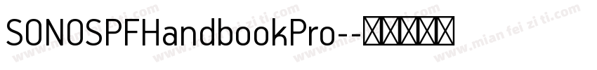 SONOSPFHandbookPro-字体转换
