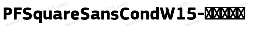 PFSquareSansCondW15字体转换
