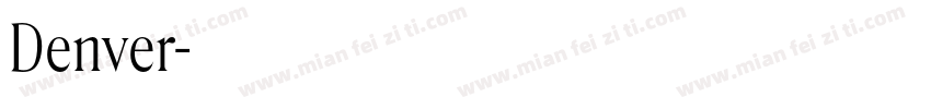 Denver字体转换