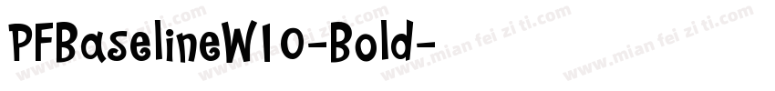 PFBaselineW10-Bold字体转换