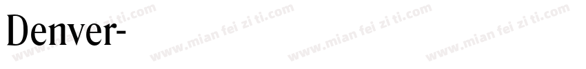 Denver字体转换
