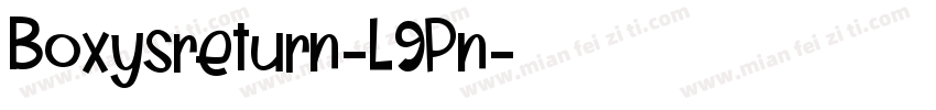 Boxysreturn-L9Pn字体转换