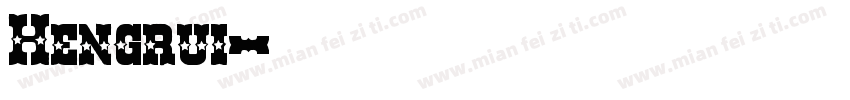 Hengrui字体转换