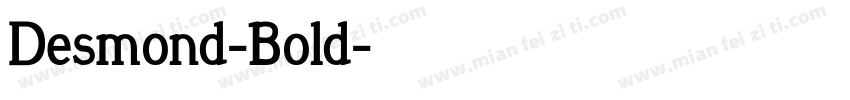 Desmond-Bold字体转换
