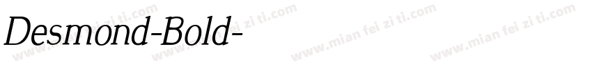 Desmond-Bold字体转换