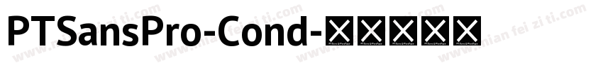 PTSansPro-Cond字体转换