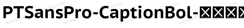 PTSansPro-CaptionBol字体转换
