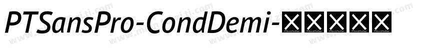 PTSansPro-CondDemi字体转换