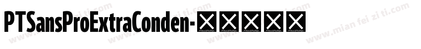 PTSansProExtraConden字体转换