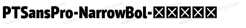 PTSansPro-NarrowBol字体转换