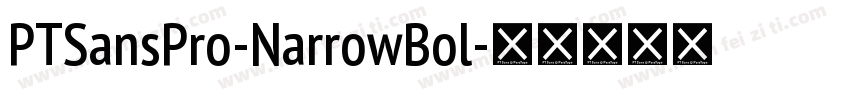 PTSansPro-NarrowBol字体转换