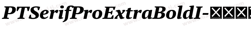 PTSerifProExtraBoldI字体转换